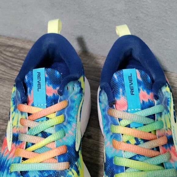 Brooks Revel 6 Rock n Roll Tie Dye Blue Womens Sz US 7 Athletic Lace Up Sneakers - Picture 10 of 13